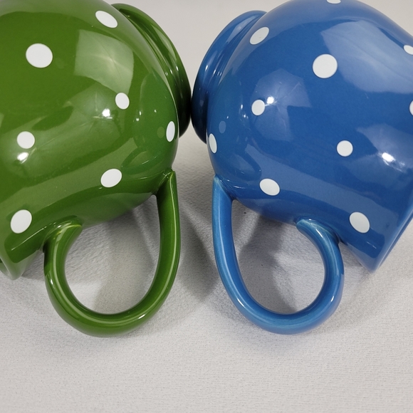 (2) Temp-Tations Polka Dot Mugs Cups - Picture 8 of 12